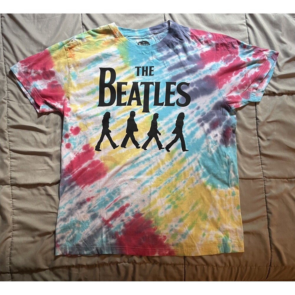 The Beatles Graphic Tie Dye T-Shirt Classic Tee Size M